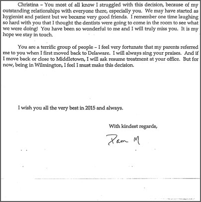 Part 2 testimonial letter from Pam