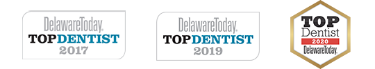 Delaware Today Top Dentist Award 2017 2019 2020